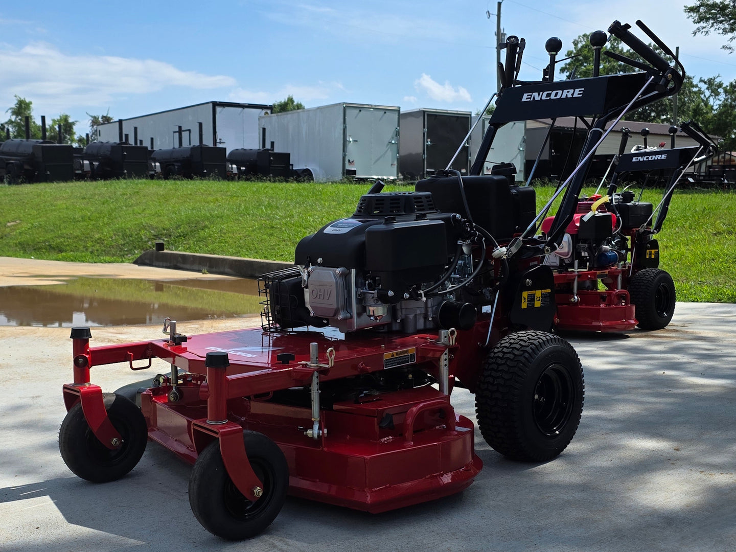 Encore EW32LS12 32" Walk Behind Mower 11.7HP Loncin Front right angle picture 