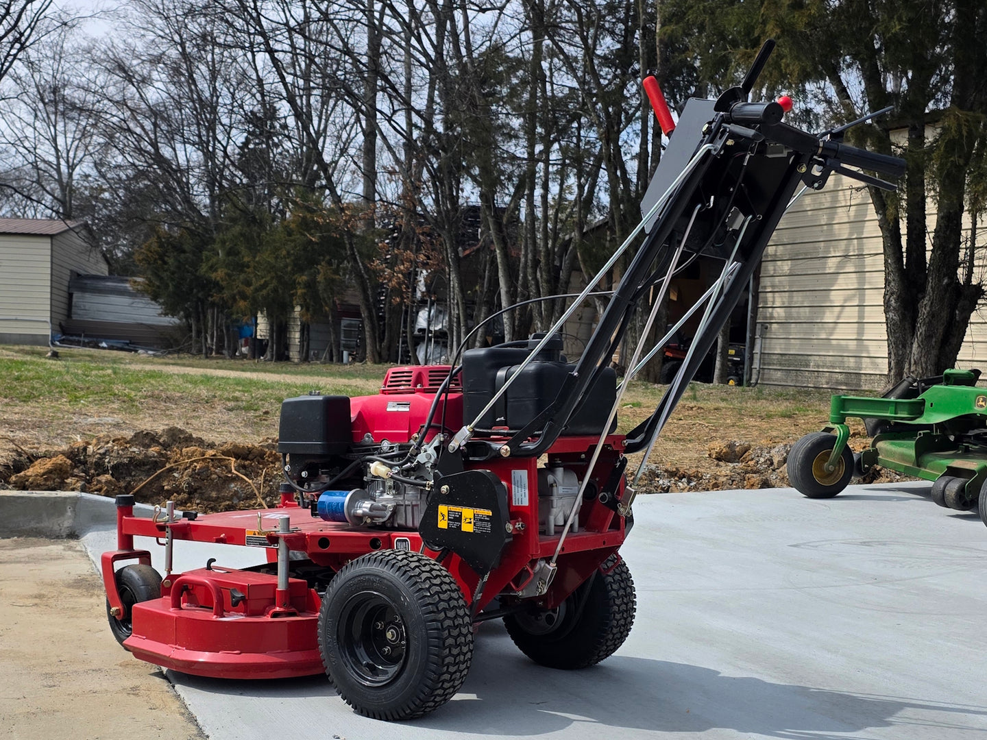 Encore EW32X11HD Commercial Walk Behind Mower 32" 10.5HP Honda Back left angle view 