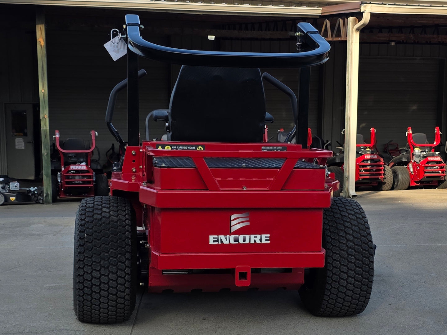 Encore Edge Electric EE52L16 Zero Turn Mower 52" Li-ion Battery LFP 76.8V Back side picture 