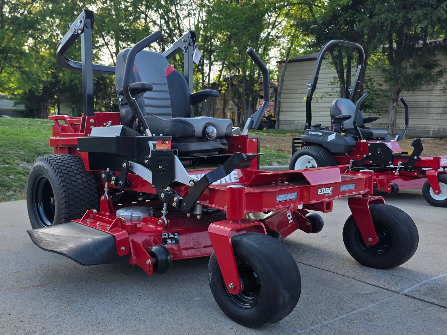 Encore Edge Electric EE52L16 Zero Turn Mower 52" Li-ion Battery LFP 76.8V Front right angle picture 