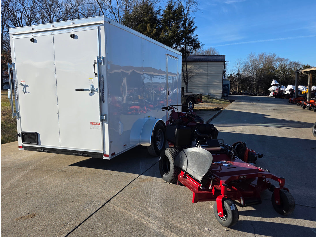 Ferris 5901891 FW45 52" Walk Behind Mower Encl Trailer Handheld Bundle left side view picture 