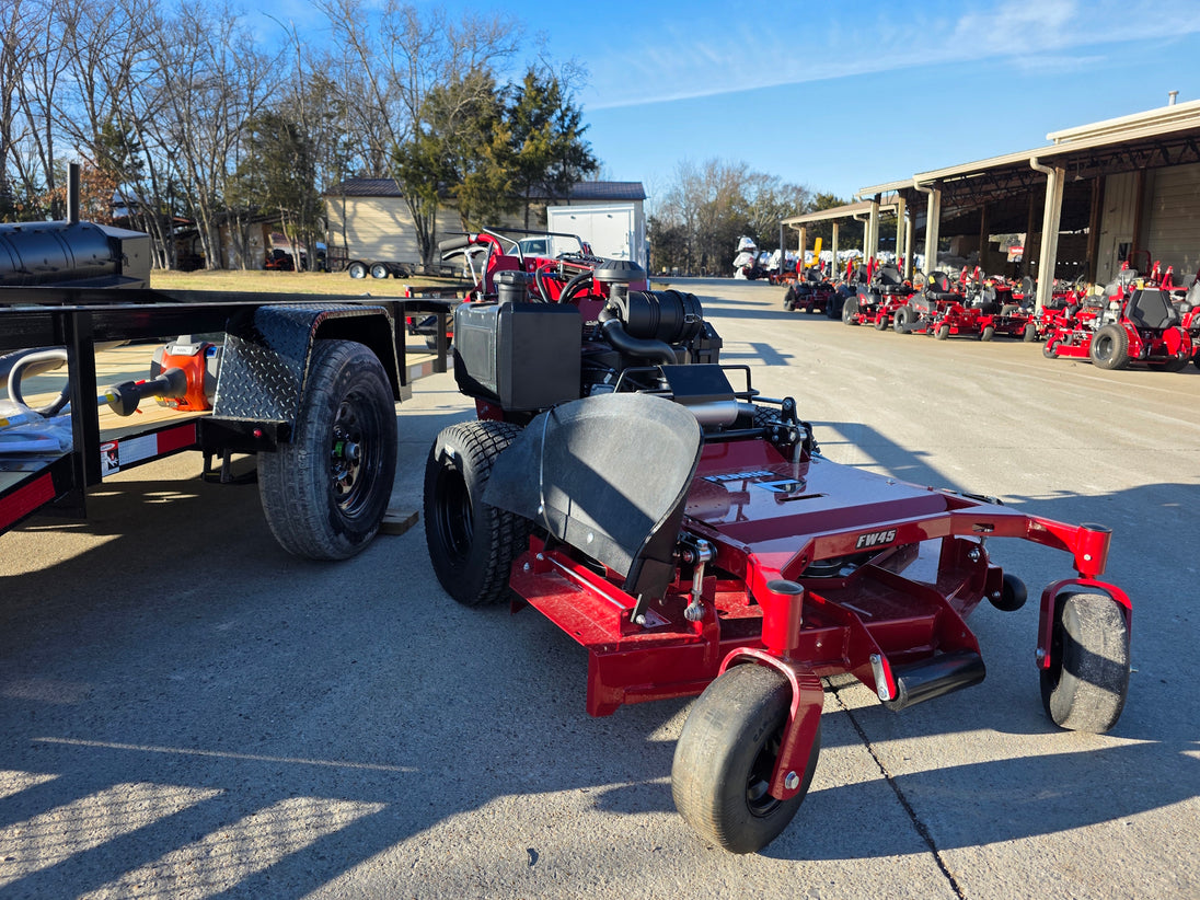 Ferris 5901891 FW45 52" Walk Behind Mower Util Trailer Handhelds Bundle left mower view picture 