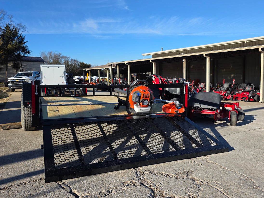 Ferris 5901891 FW45 52" Walk Behind Mower Util Trailer Handhelds Bundle rear view picture 