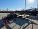 Ferris 5901891 FW45 52" Walk Behind Mower Util Trailer Handhelds Bundle right view picture with ramp down 