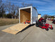 Ferris 5901940 SRSZ1 48" Stand-On Mower 6x12 Enclosed Trailer Handheld Package back view picture