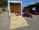 Ferris 5901940 SRSZ1 48" Stand-On Mower 6x12 Enclosed Trailer Handheld Package left side view picture 