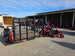 Ferris 5901940 SRSZ1 48" Stand On Mower 5x10 Utility Trailer Package (Instant Rebate Included) back left angled view picture 