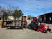 Ferris 5901940 SRSZ1 48" Stand On Mower 5x10 Utility Trailer Package (Instant Rebate Included) back view picture 