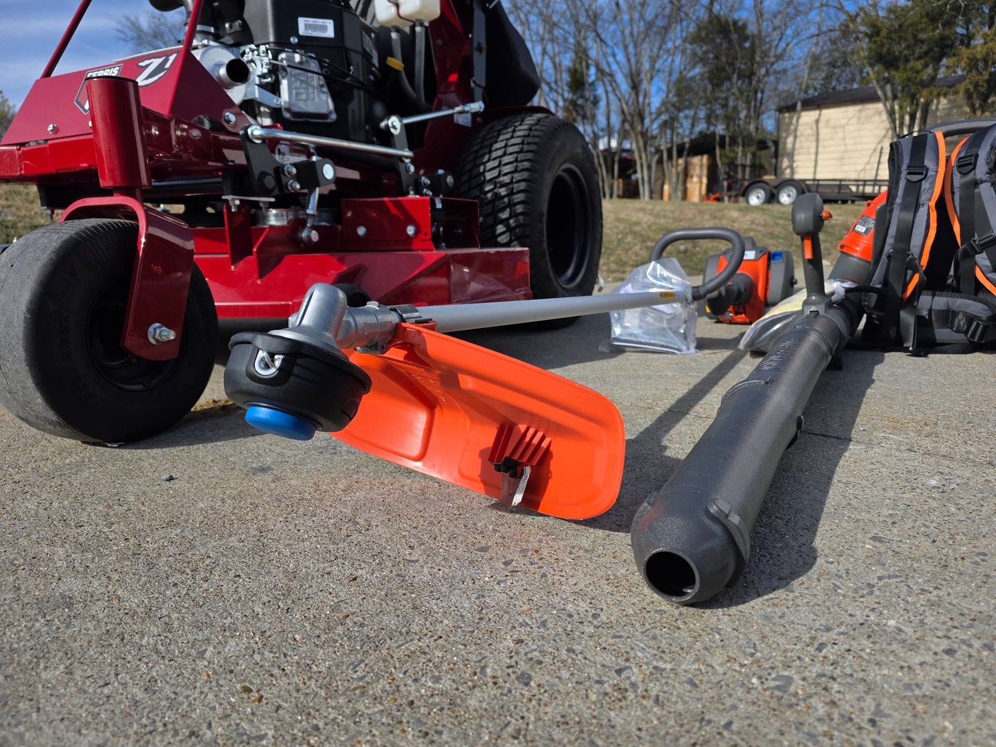 Ferris 5901940 SRSZ1 48" Stand On Mower Handheld Package (Instant Rebate Included) front hand helds view picture 