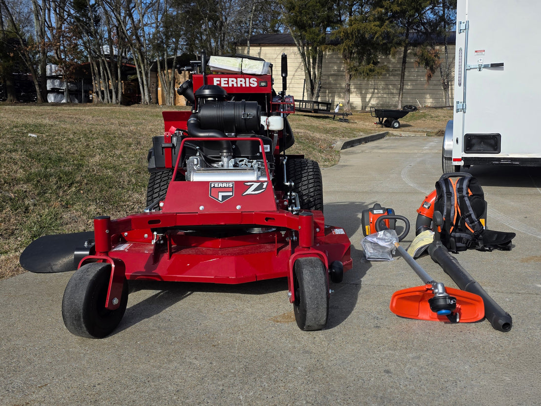 Ferris 5901940 SRSZ1 48" Stand On Mower Handheld Package (Instant Rebate Included) front view picture 