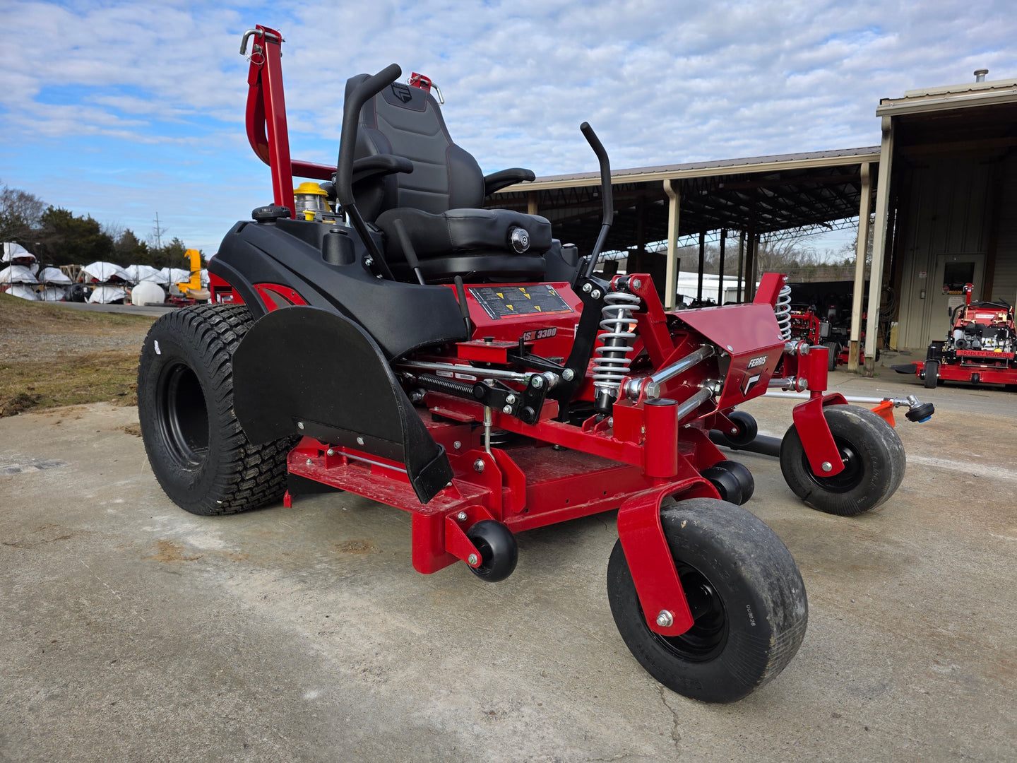 Ferris 5902064 ISX3300 60" Zero Turn Mower Handhelds Bundle (Instant Rebate Included) front left angled picture low