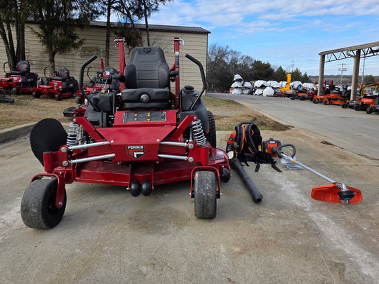Ferris 5902064 ISX3300 60" Zero Turn Mower Handhelds Bundle (Instant Rebate Included) front low view picture 