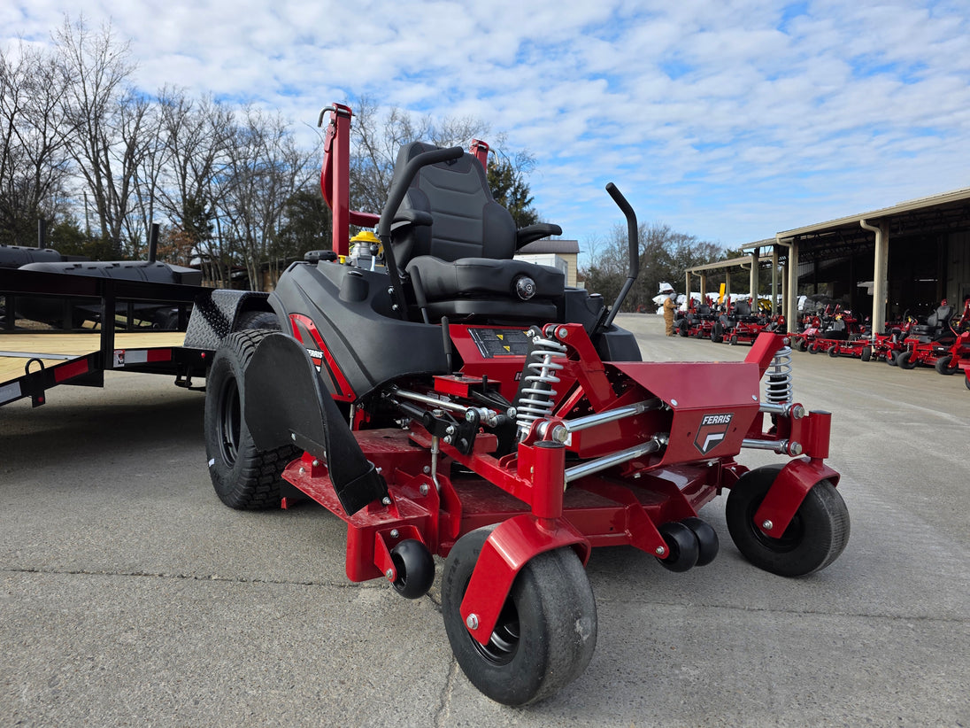 Ferris 5902064 ISX3300 60" Zero Turn Mower Util Trailer Bundle left angled mower view picture 