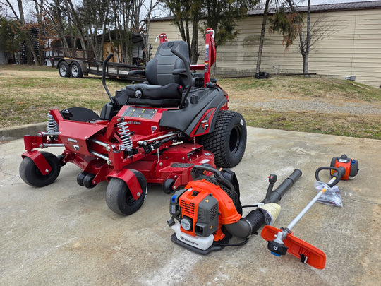 Ferris 5902065 ISX3300 60" Zero Turn Mower Handhelds Bundle (Instant Rebate Included) front right angled view picture 