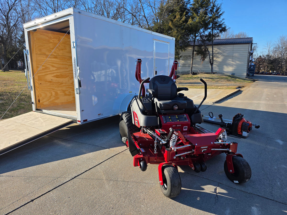 Ferris 5902075 60" ISX800 Zero Turn Mower Encl Trailer Handhelds Bundle left mower view picture 