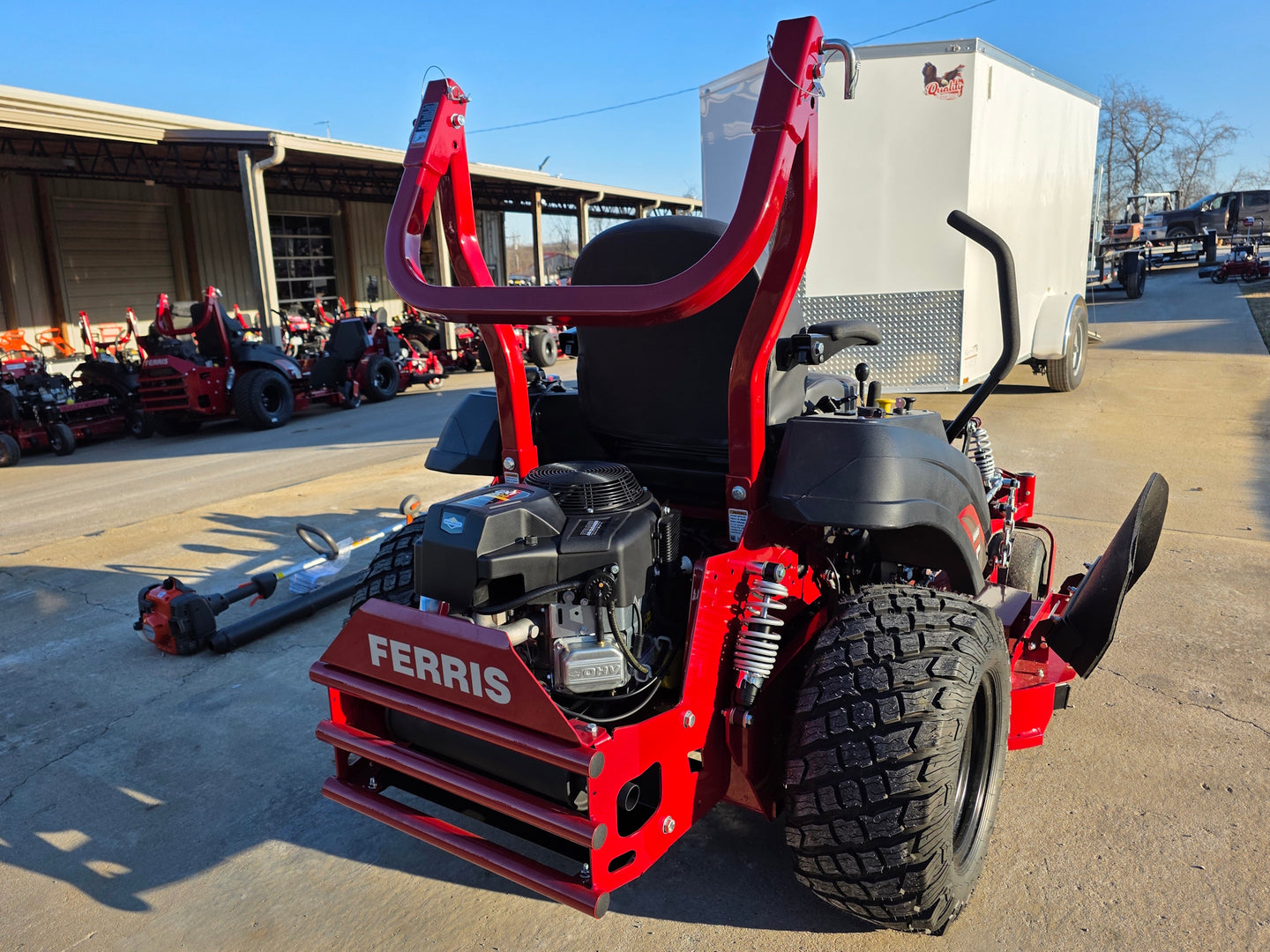 Ferris 5902075 60" ISX800 Zero Turn Mower Handhelds Bundle (Instant Rebate Included) back right angled view picture 