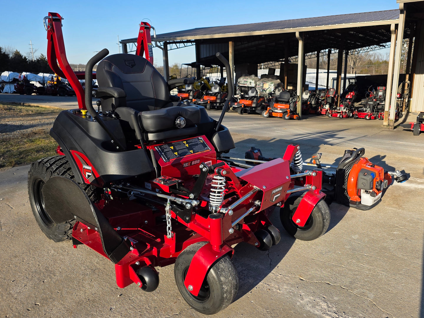 Ferris 5902075 60" ISX800 Zero Turn Mower Handhelds Bundle (Instant Rebate Included) front left view picture 