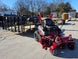 Ferris 5902075 60" ISX800 Zero Turn Mower Util Trailer Bundle left angled mower view picture 