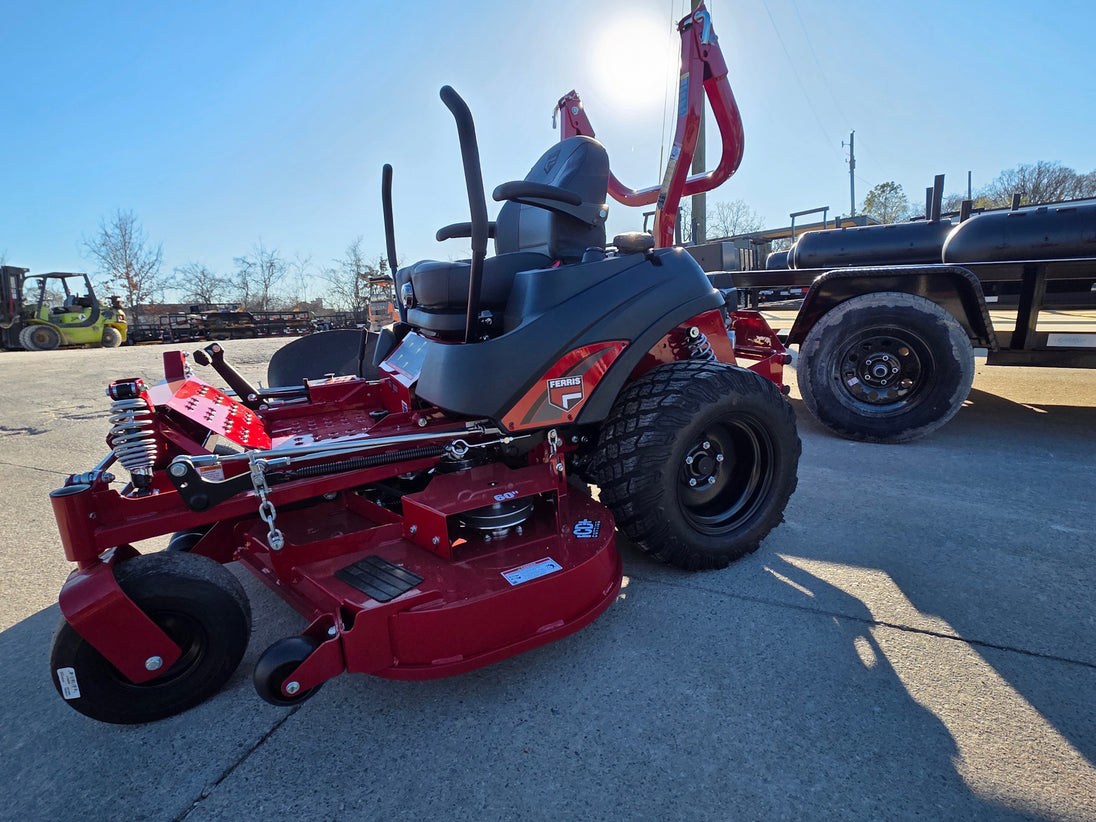 Ferris 5902075 60" ISX800 Zero Turn Mower Util Trailer Bundle side view mower picture 
