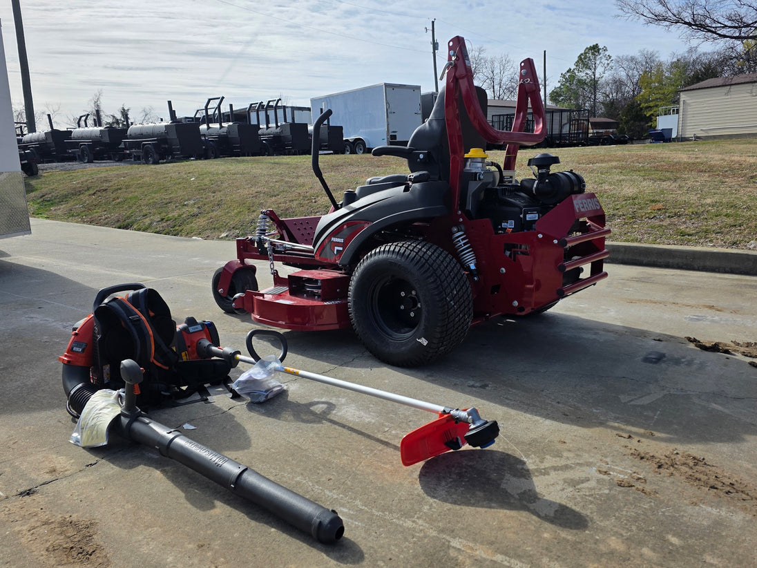 Ferris 5902078 ISX2200 60" Zero Turn Mower Handhelds Bundle (Instant Rebate Included) back left angled view picture 
