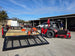 Ferris 5902078 ISX2200 60" Zero Turn Mower Util Trailer Handhelds Bundle back view picture with ramp down 