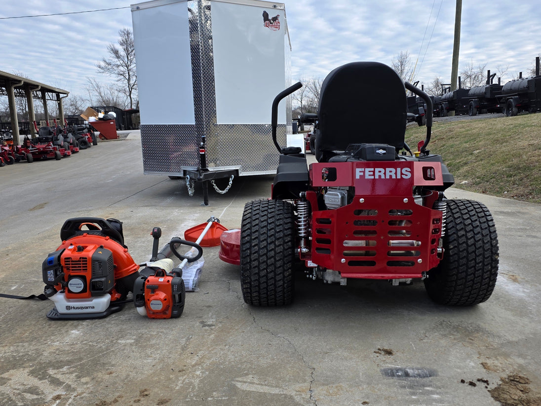 Ferris 5902103 61" 500S Zero Turn Mower Handheld Package back view picture 
