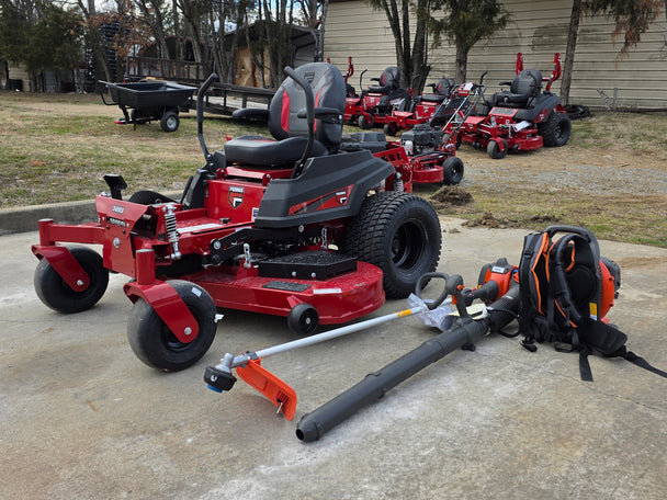 Ferris 5902103 61" 500S Zero Turn Mower Handheld Package front right angled view picture 