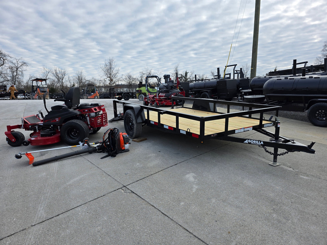 Ferris 5902103 61" 500S Zero Turn Mower Util Trailer Handheld Package right side view picture 