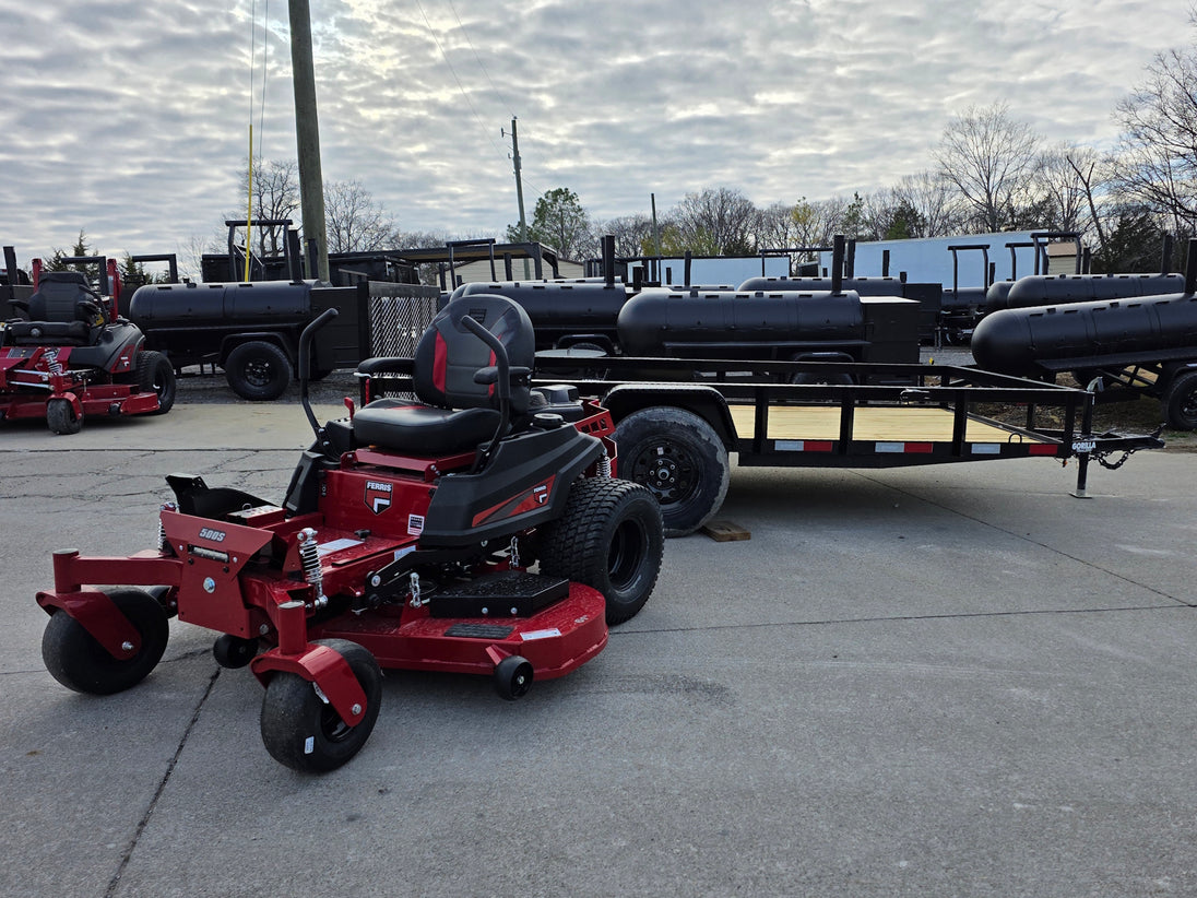 Ferris 5902103 61" 500S Zero Turn Mower Util Trailer Package front view picture 