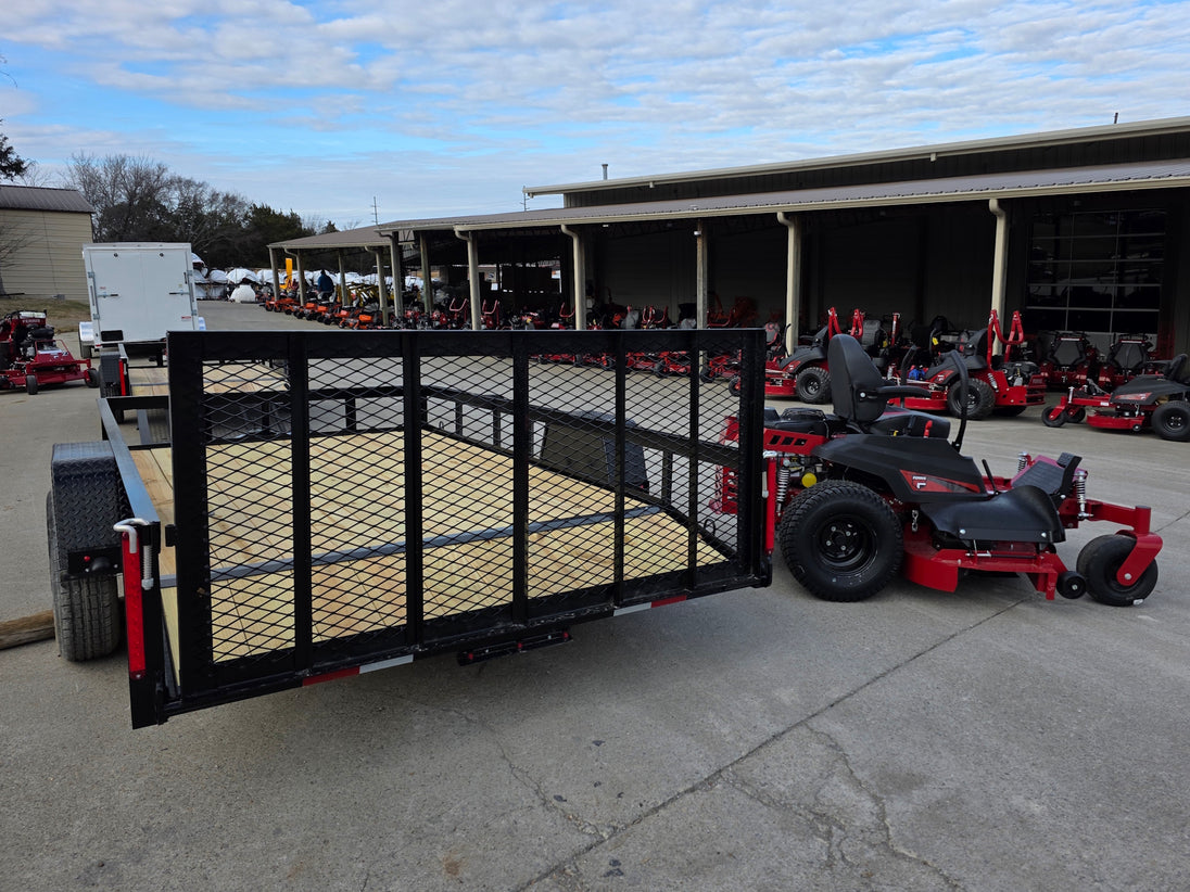 Ferris 5902103 61" 500S Zero Turn Mower Util Trailer Package left view side picture 