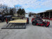Ferris 5902103 61" 500S Zero Turn Mower Util Trailer Package front right side view picture with ramp down