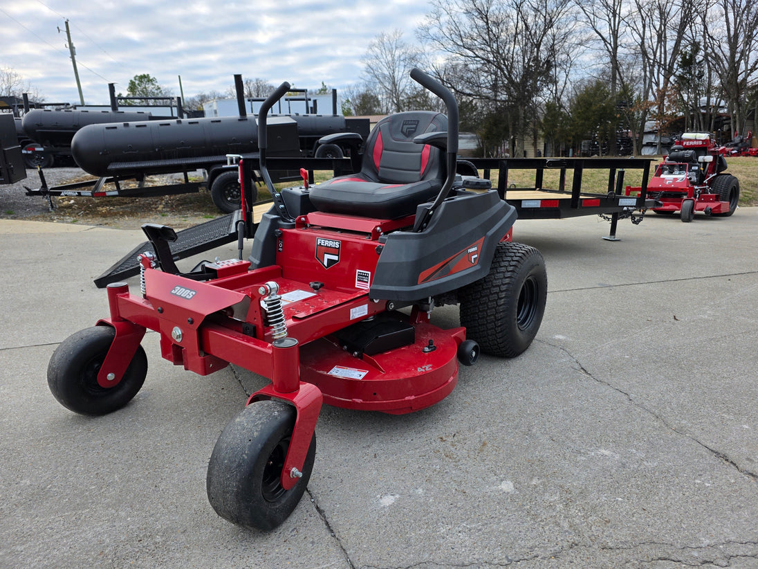Ferris 5902144 42" 300S Zero Turn Mower Util Trailer Bundle front mower view picture