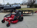 Ferris 5902144 42" 300S Zero Turn Mower Util Trailer Bundle front view picture with ramp down 