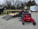 Ferris 5902144 42" 300S Zero Turn Mower Util Trailer Bundle left angled view picture with ramp down