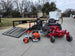 Ferris 5902144 42" 300S Zero Turn Mower Util Trailer Handheld Bundle left side view picture 