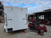 Ferris 5902154 52" ISX800 Commercial Zero Turn Mower Encl Trailer Handheld Bundle back angled view picture 