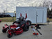 Ferris 5902154 52" ISX800 Commercial Zero Turn Mower Encl Trailer Handheld Bundle front view picture 
