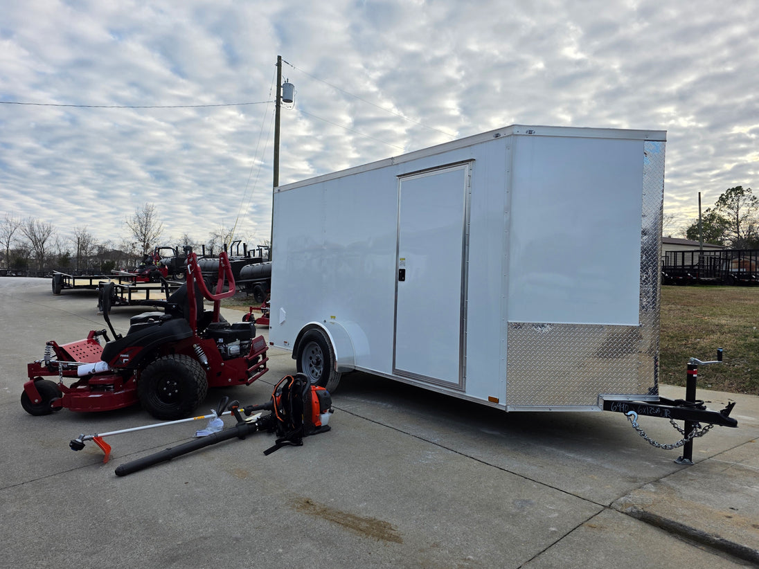Ferris 5902154 52" ISX800 Commercial Zero Turn Mower Encl Trailer Handheld Bundle right side view picture 