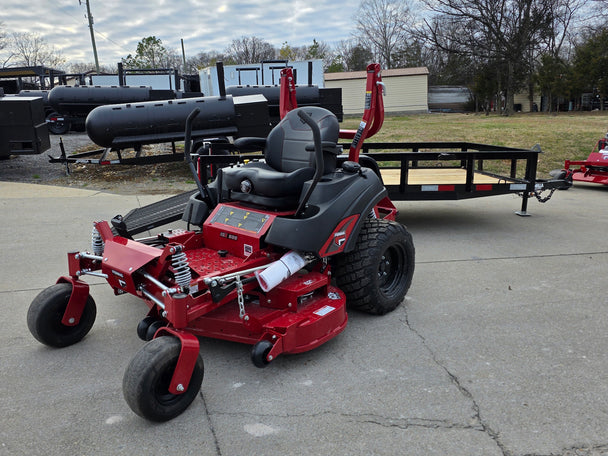Ferris 5902154 52" ISX800 Commercial Zero Turn Mower Utility Trailer Bundle front view picture