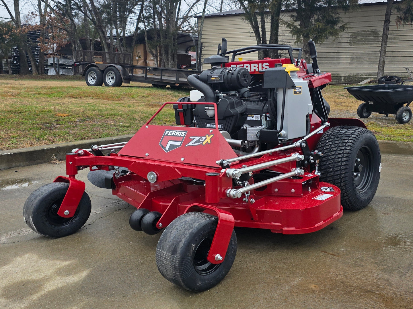 Ferris 5902217 SRS Z3X Soft Ride 52"Stand-On Mower 40HP Vanguard (Instant Rebate Included) front right angled view picture 