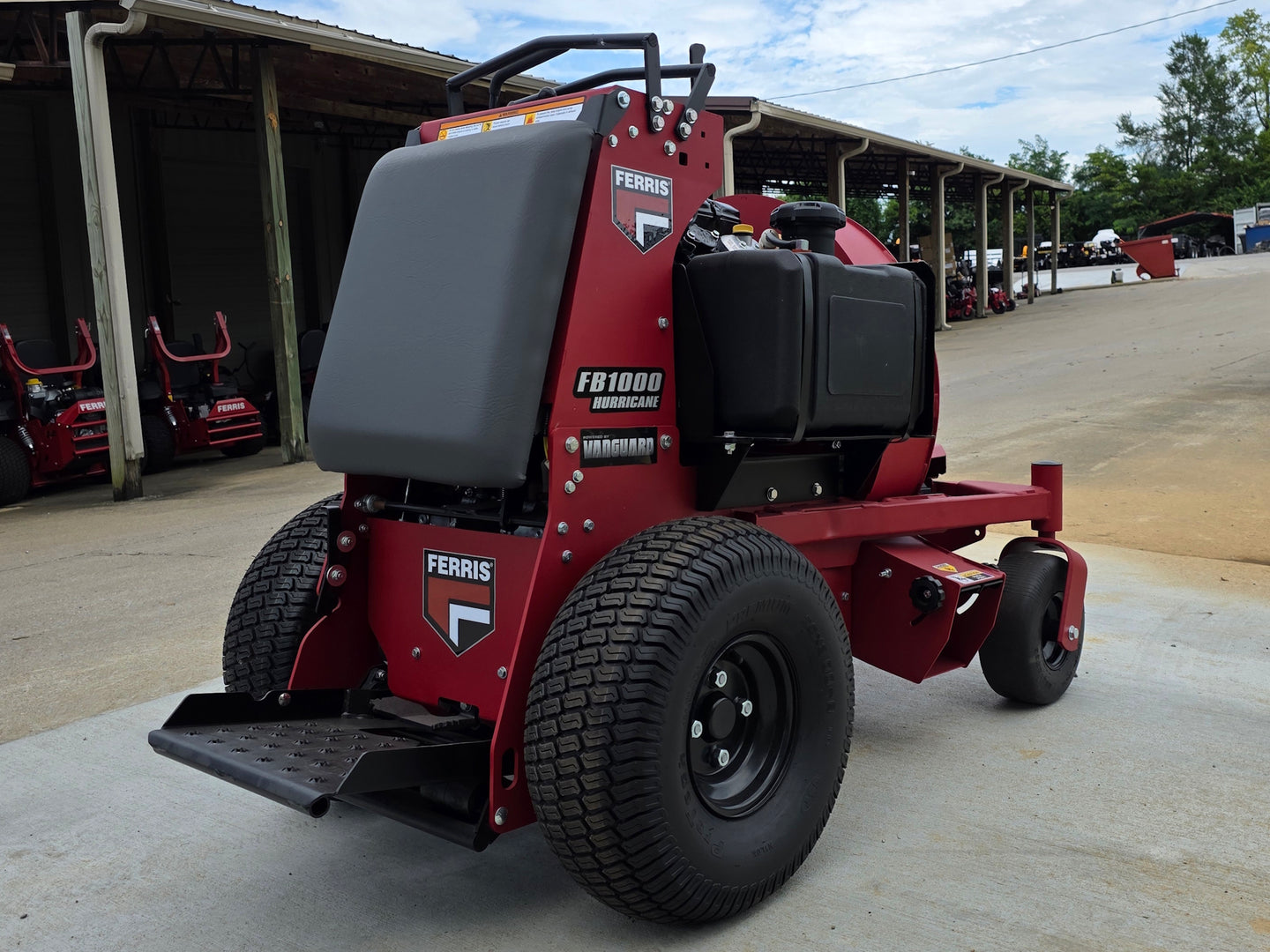 Ferris FB1000 5902012 Hurricane™ Stand Ride On Blower 18HP Vanguard Back right angle picture