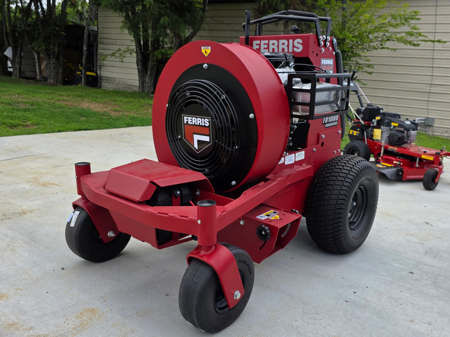 Ferris FB1000 5902012 Hurricane™ Stand Ride On Blower 18HP Vanguard Front right angle picture 