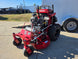 Ferris SRS Z1 36" 19HP 5901939 Kawasaki Stand-On Mower Handhelds Enclosed Trailer Bundle close up angled view picture 