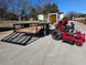 Ferris SRS Z1 36" 19HP Kawasaki 5901939 Stand-On Mower 5x10 Utility Trailer Package (Instant Rebate Included) left side with ramp down view picture 