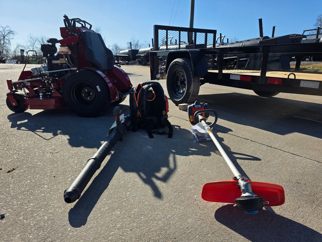 Ferris SRS Z1 5901939 36" Stand-On Mower Handhelds Util Trailer Bundle hand held view picture 