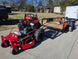 Ferris SRS Z1 5901939 36" Stand-On Mower Handhelds Util Trailer Bundle off ramp right view picture 