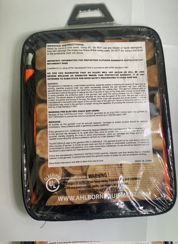 Forester CHAP437 - O Orange Apron Style Chainsaw Chaps