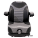 Uni Pro Black and Gray Lawn Mower Suspension Seat with Arm Rests - SLE Equipment - 3
