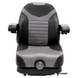Uni Pro Black and Gray Lawn Mower Suspension Seat with Arm Rests - SLE Equipment - 3