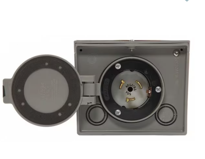 Generac 6338 50 Amp Outdoor Generator Power Inlet Box (125/250V)